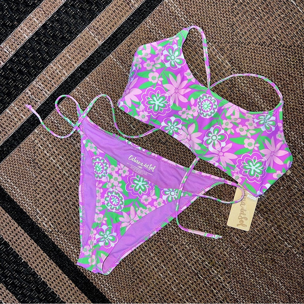 Cabana Del Sol Retro Bikini - Large